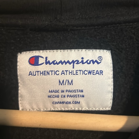 Black Champion Men’s Hoodie Sweatshirt sz Medium - Picture 3 of 6